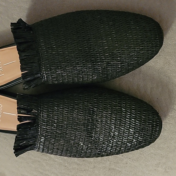 Linea Paolo Black Straw Mules - Picture 3 of 5